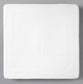 9" Modern Square Plate - White | Rental